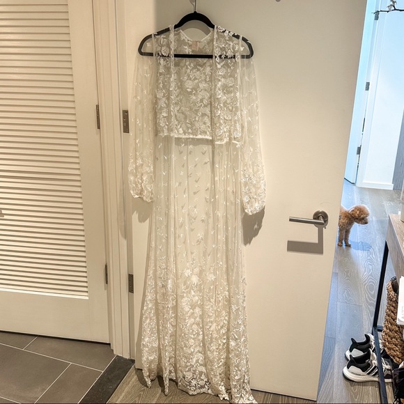 Wedding Lace Robe - get ready - Picture 1 of 5